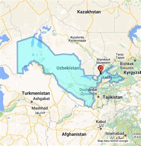 uzbekistan map google